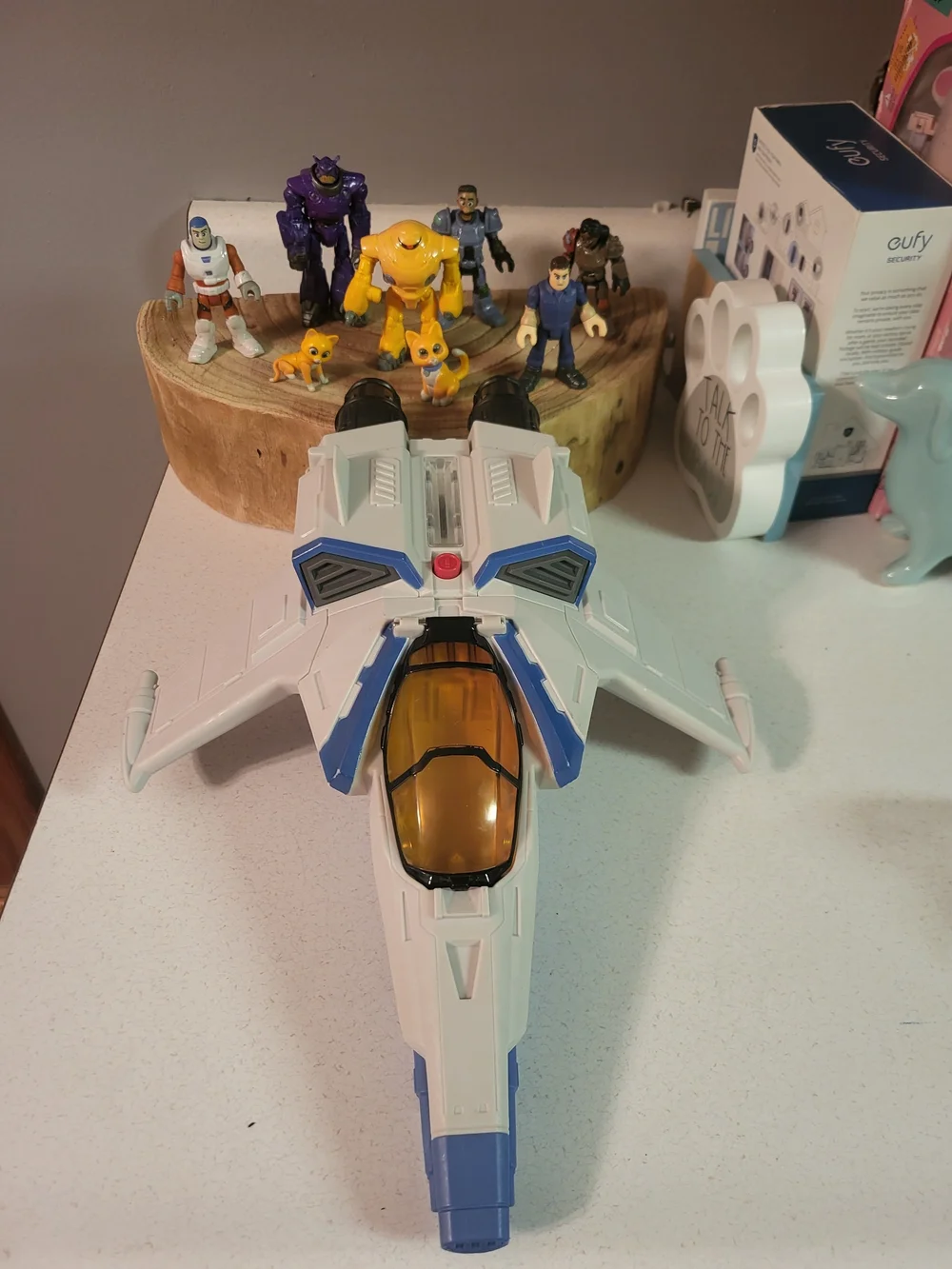 Imaginext Fighter Spaceship Buzz Lightyear Disney Pixar Lights Sounds And Figure
